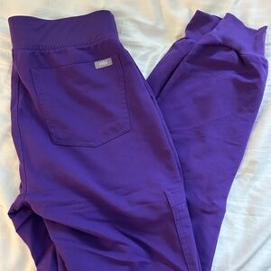 Figs Purple Scrub Pants Joggers